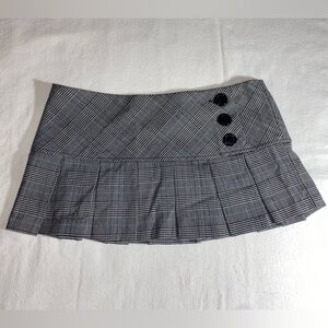 vintage charlotte russe plaid/gingham MICRO mini skirt